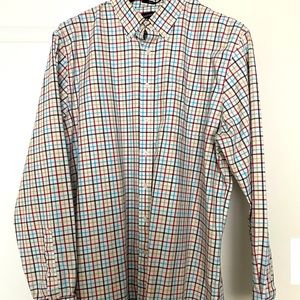 Men’s XLT Lands’ End Button-Up Dress Shirt